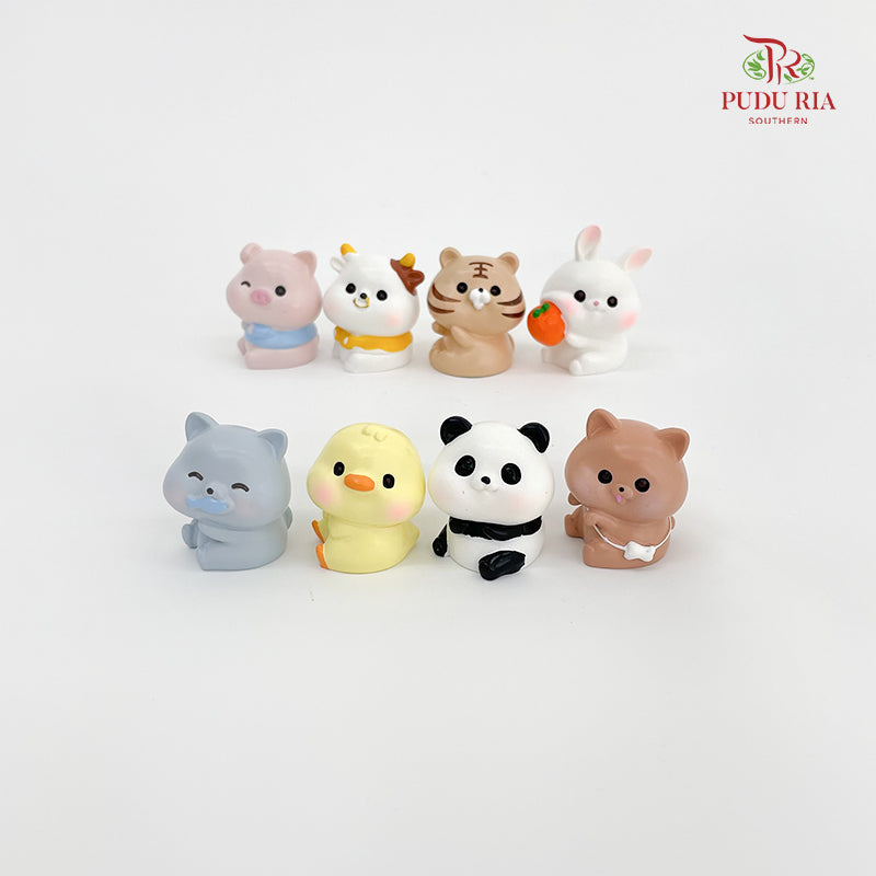 Set Of Animals Miniature - 8 Pieces