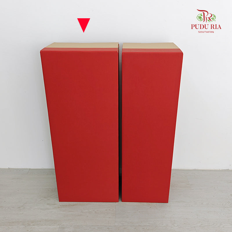 Paper Box Stand Foldable - Red