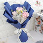 Pink Rose Bouquet (3stems) - Pudu Ria Florist Southern