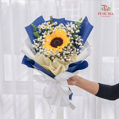 Single Stem Sunflower Bouquet (Excluded Card)