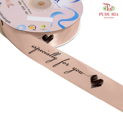 Printed Satin Ribbon ‘especially for you’ - FRB090