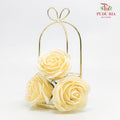 Korean Soap Flower Light Champagne - FBA044#2