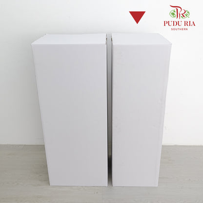 Paper Box Stand Foldable - White