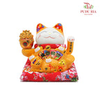 7' Lucky Cat Yellow (Swing) 生意兴隆 - FBA070#1 - Pudu Ria Florist Southern