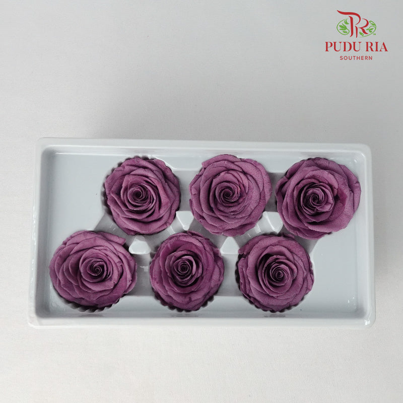 6 Bloom Preservative Rose - Purple - Pudu Ria Florist Southern