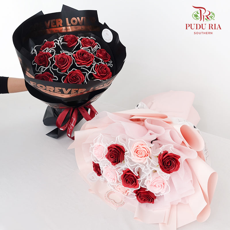 Soap Rose Bouquet (10 Stems)