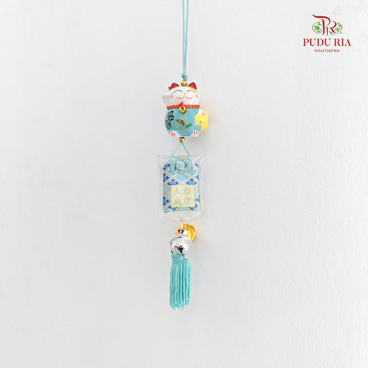 2` Maneki Neko Pendant Light Blue - FBA104#2