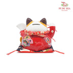 6.5`Lucky Cat Red (Piggy Bank) 招财进宝- FBA068#1 - Pudu Ria Florist Southern