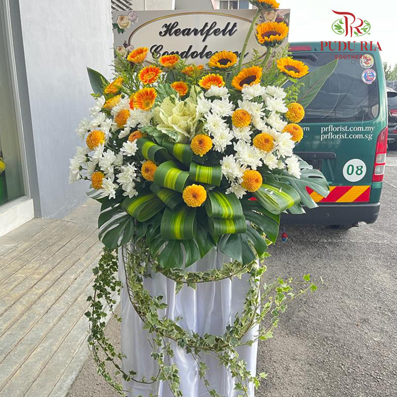 Condolence Flower Arrangement Stand #9