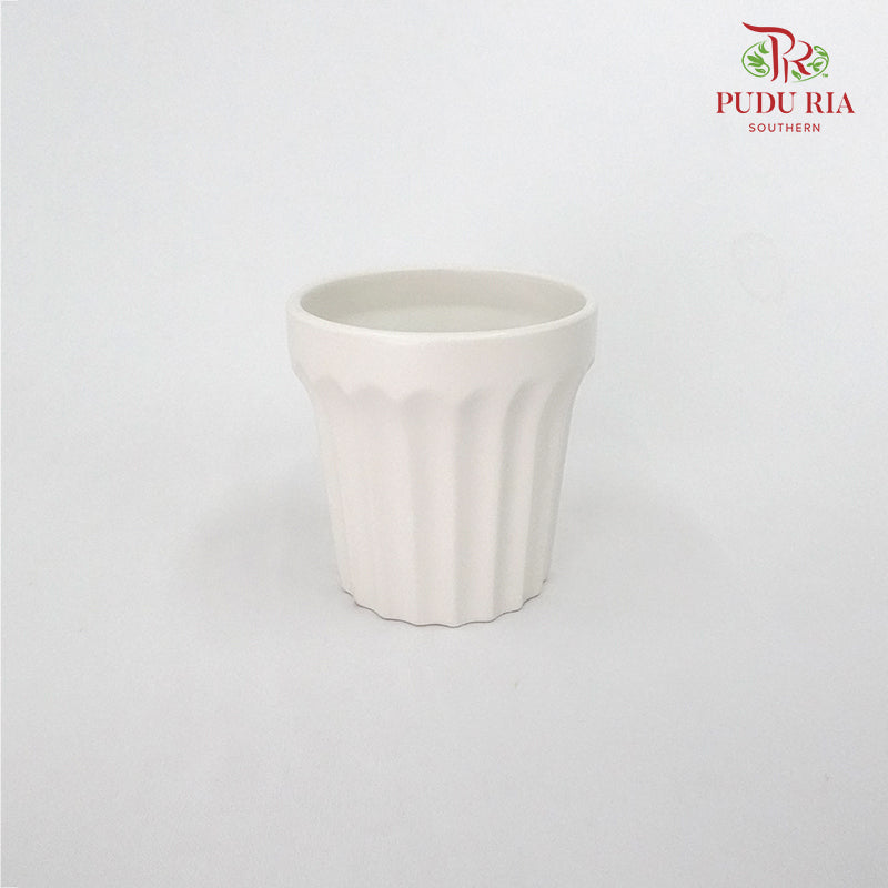 Pot White - S - Pudu Ria Florist Southern