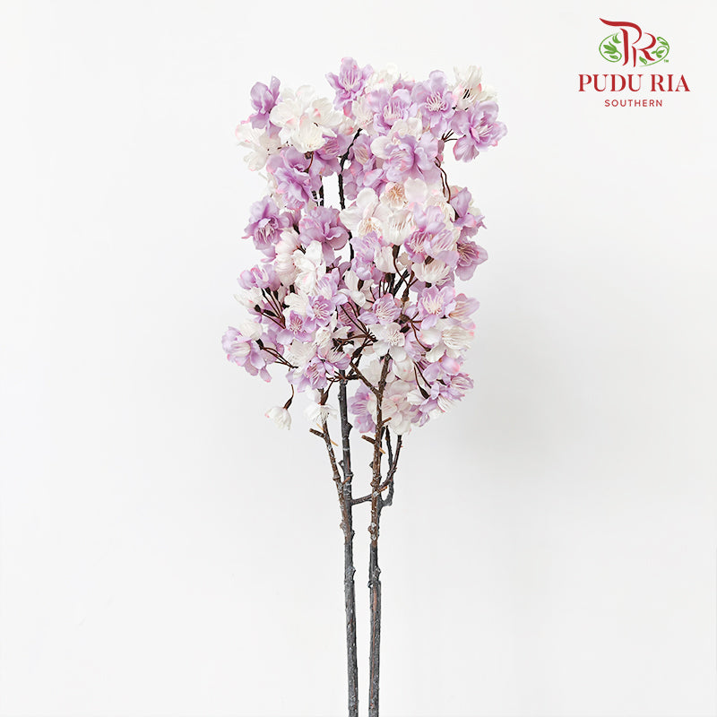 CNY Artificial Sakura Spray - Purple (2 Stems)