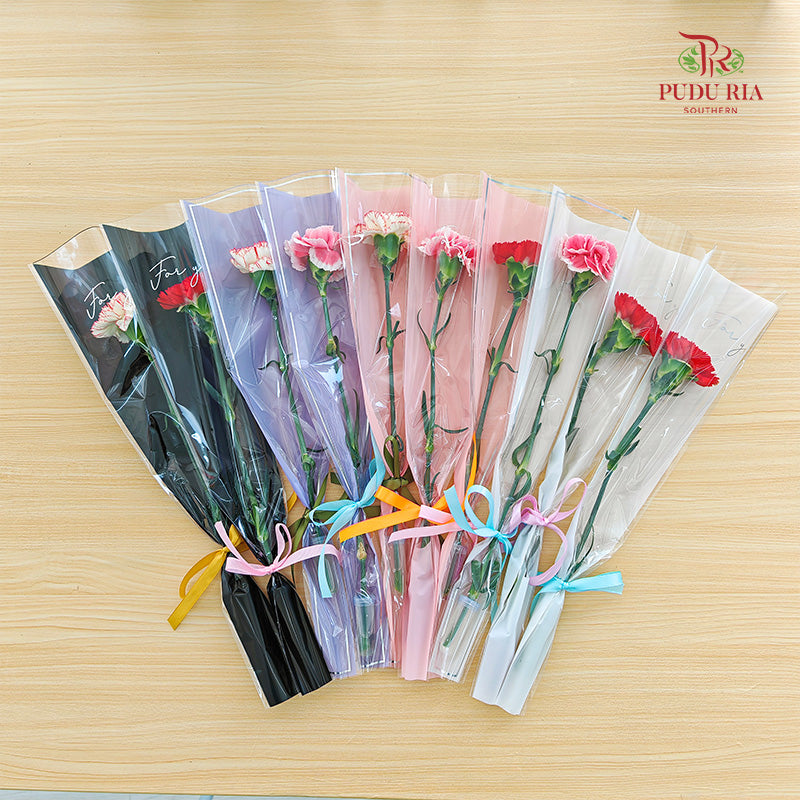 Single-Stem Carnation Bouquet