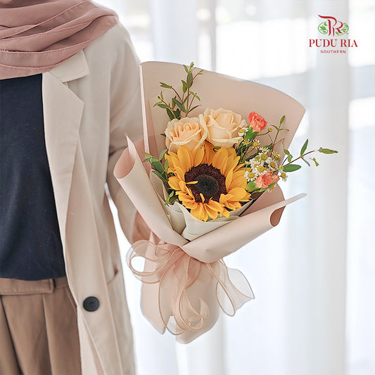 Single Stem Sunflower Bouquet (Excluded Card)