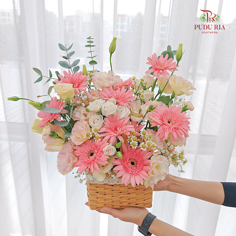 Flower Basket Arrangement  #4