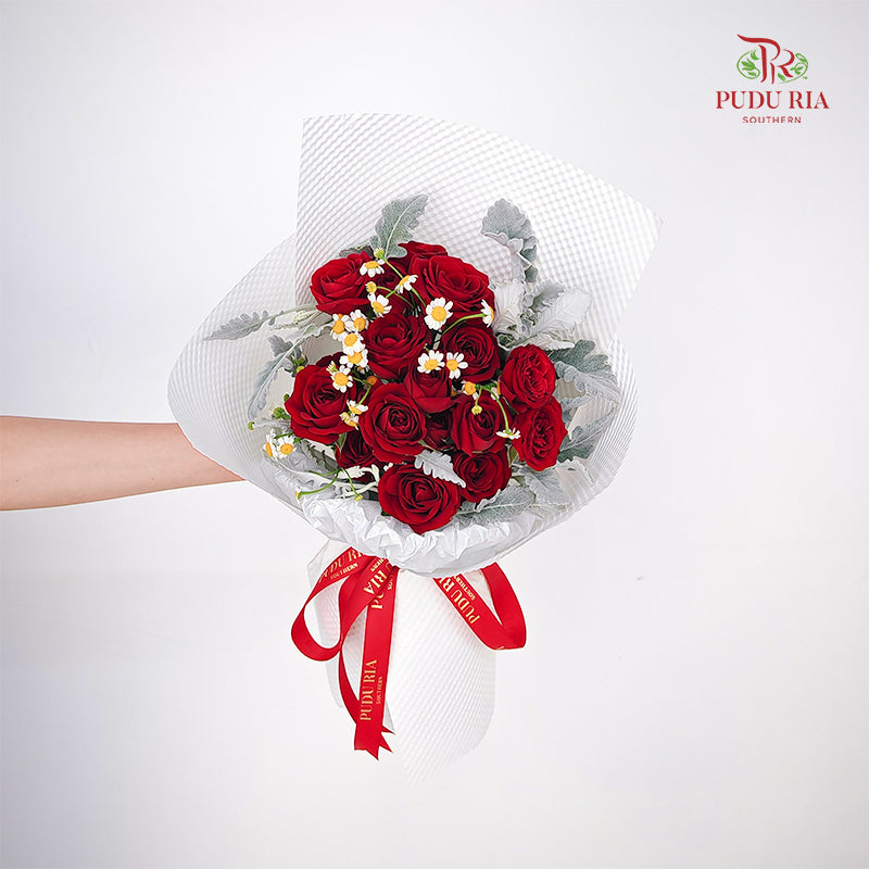 Red Rose Bouquet (15 Stems)