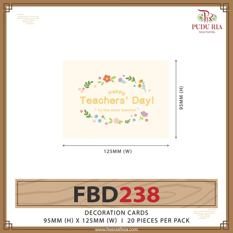 Happy Teacher' s Day Card - FBD238
