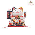 9' Lucky Cat White (Swing) 生意兴隆 千客万来 - FBA071#2 - Pudu Ria Florist Southern