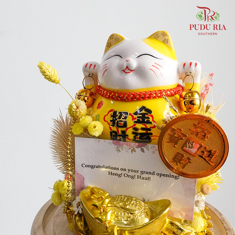 Grand Opening Lucky Cat Arrangement - Pudu Ria Florist Southern