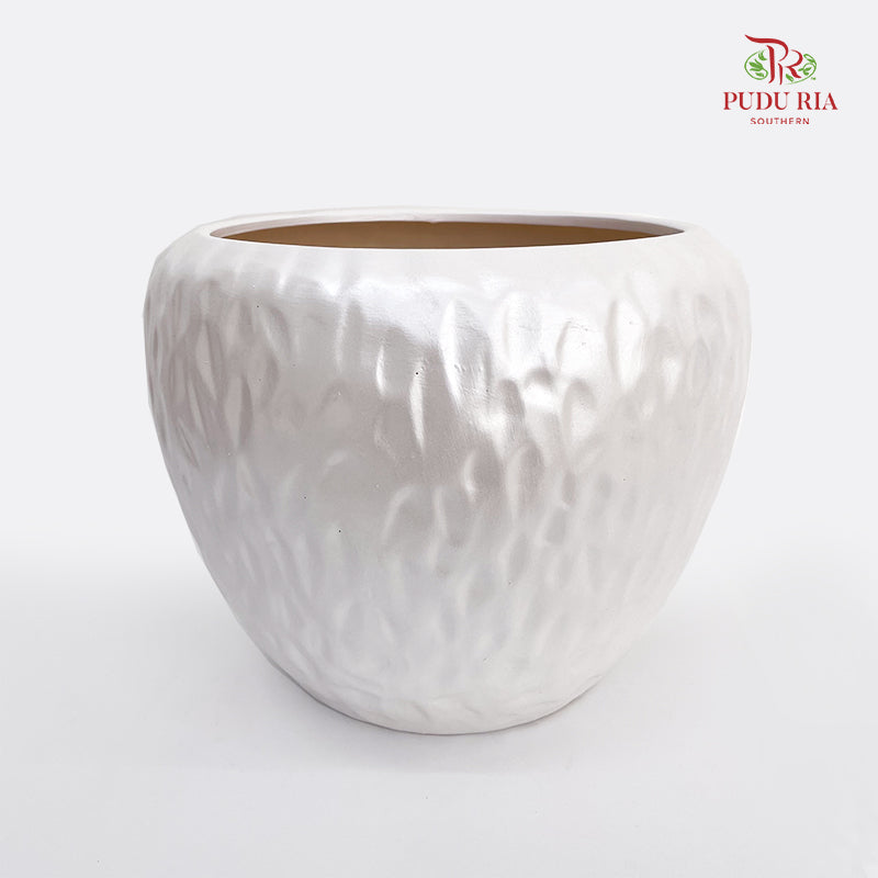 SSJ-23-47 Pearl White Pot