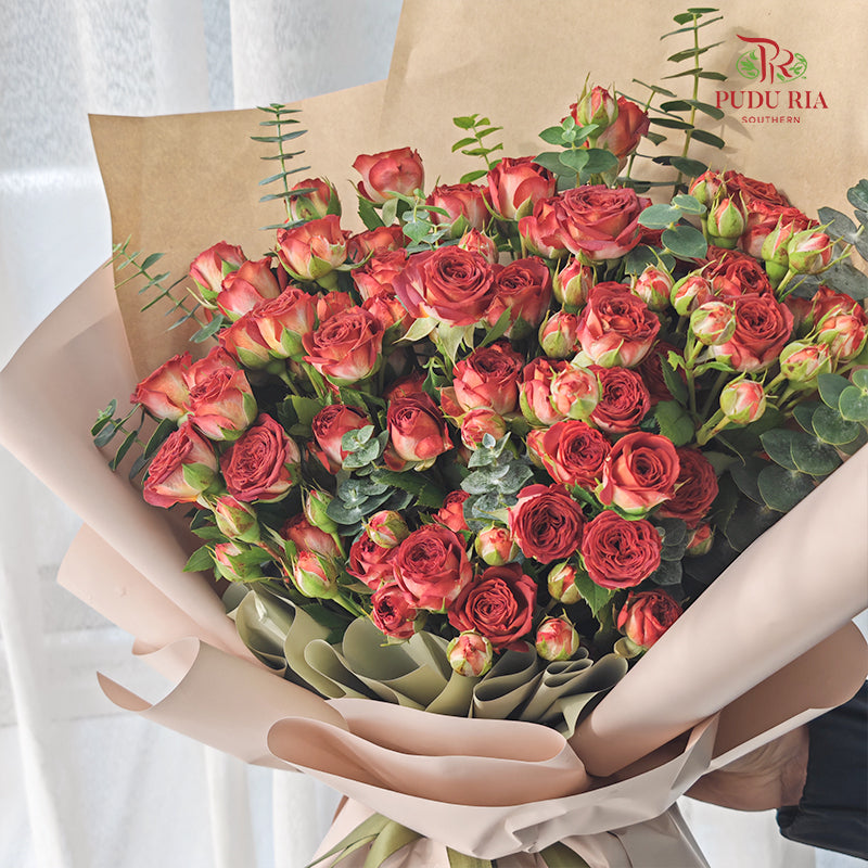 Rose Spray Chocolate Bubble Bouquet