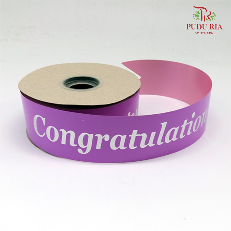 Congratulation Opp Ribbon - FRB037