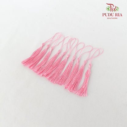 10' U Mini Tassel Pink