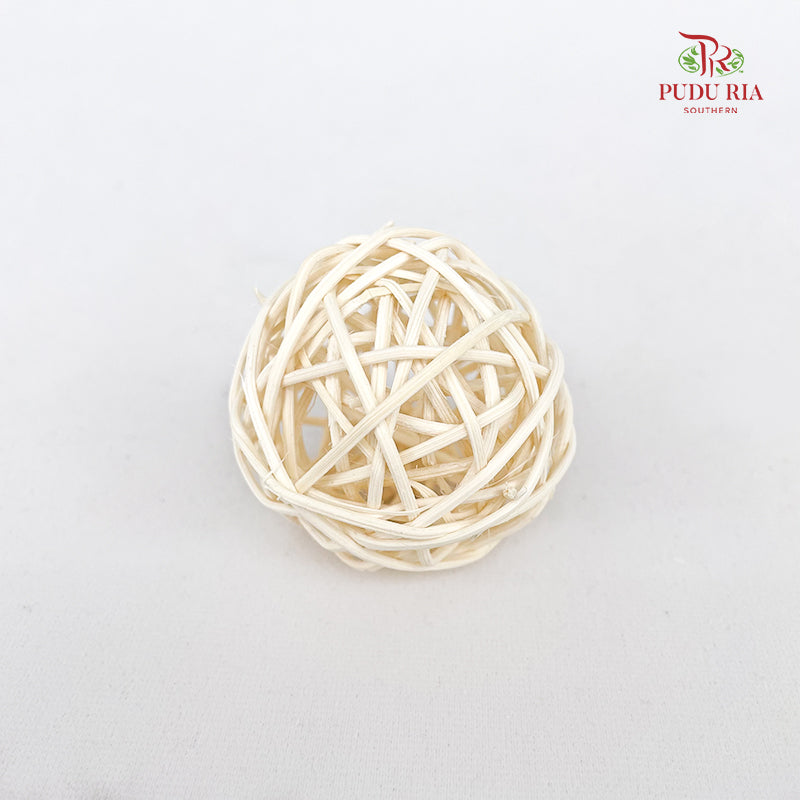 CNY Rattan Ball (10 Units) - White