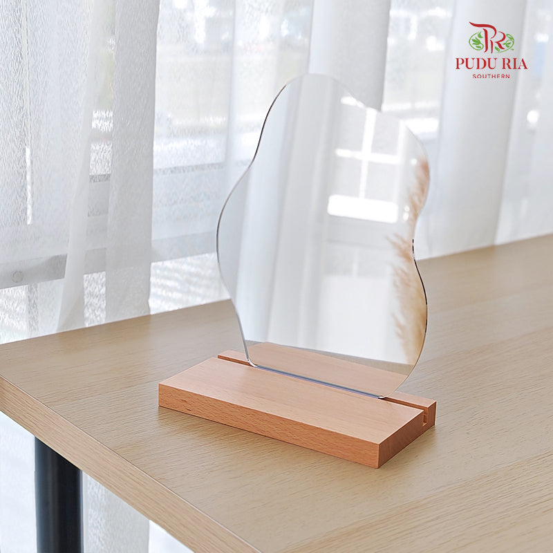 Cloud Shape Mirror Board (Stand & Rubber) - FBA114