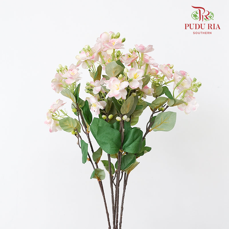 CNY Artificial Jasmine Spray 61cm - Light Pink (5 Stems)