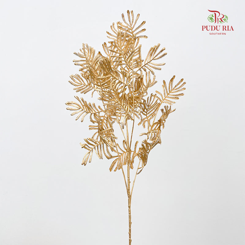 Gold Artificial Mimosa Pudica (Per Stem)