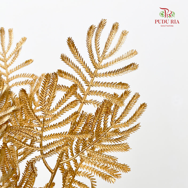 Gold Artificial Mimosa Pudica (Per Stem)