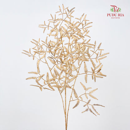 Gold Artificial Bamboo Leaves (Per Stem)