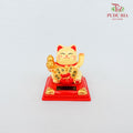 3' Solar Lucky Cat Gold (Swing) - FBA074#1