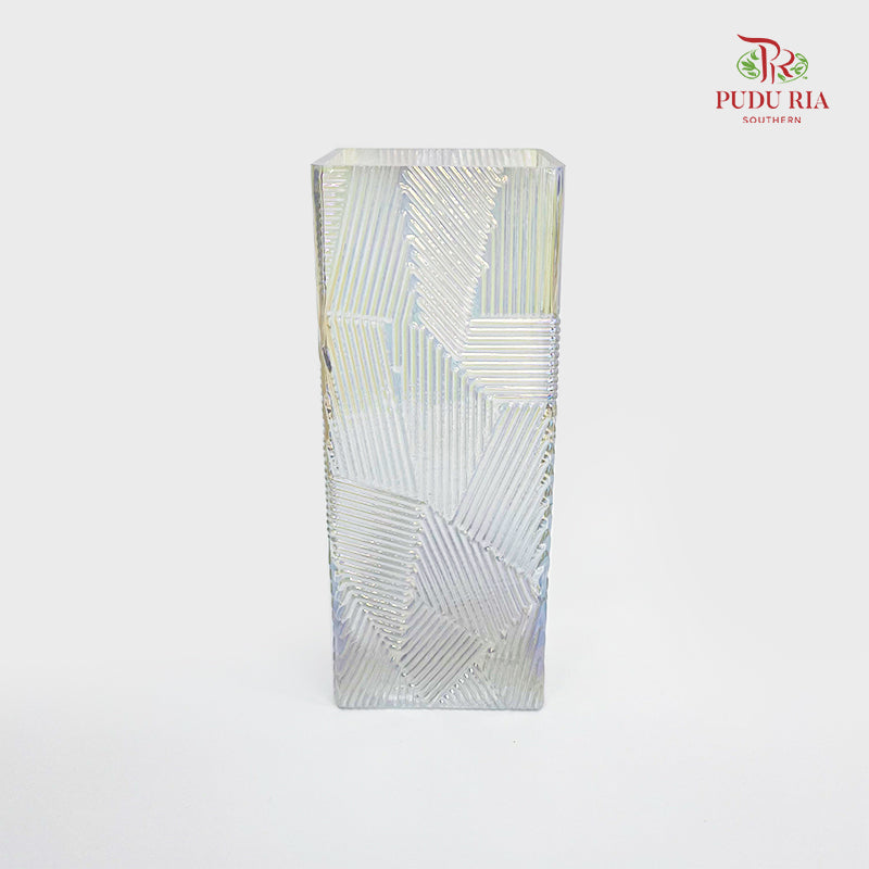 FH1025/24 Square Cylinder Electroplating Vase