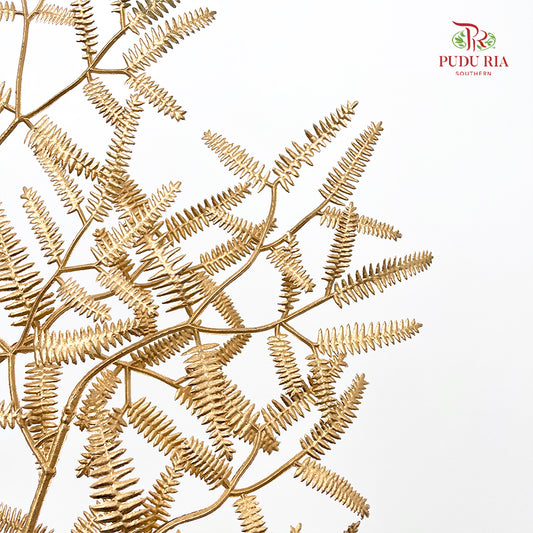 Gold Artificial Bamboo Leaves (Per Stem)