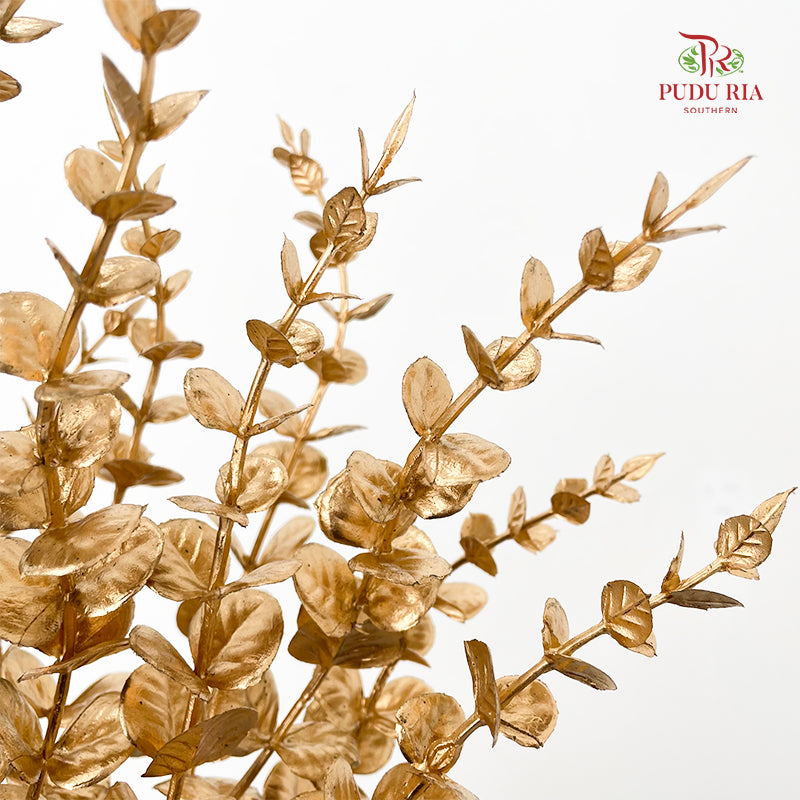 Gold Artificial Eucalyptus Leaf (Per Stem)