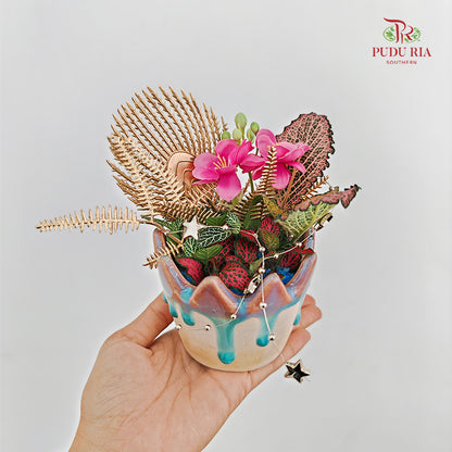 Hari Raya Arrangement - Fittonia