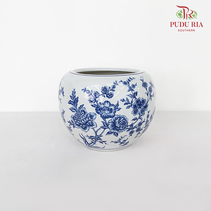 Q1YQ Blue White Porcelain Pot