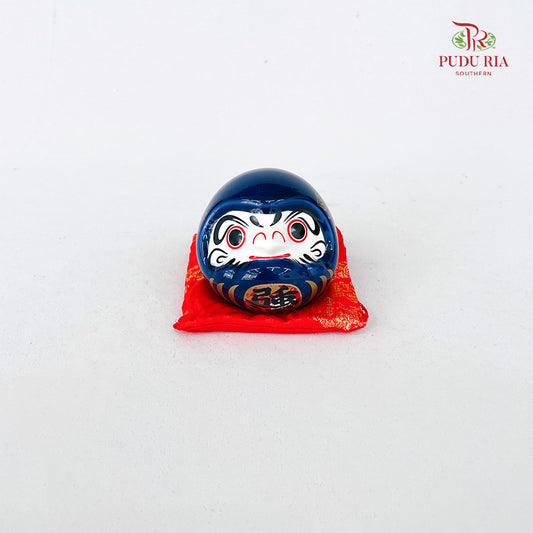 Japanese Mini Daruma Navy Blue - FBA100#2