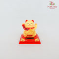 3' Solar Lucky Cat Gold (Swing) - FBA074#2