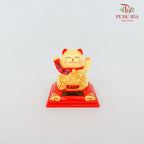 3' Solar Lucky Cat Gold (Swing) - FBA074#2