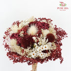 Dry Bouquet - Maroon - Pudu Ria Florist Southern