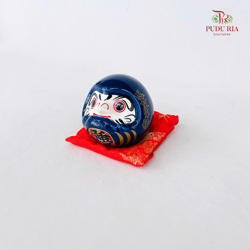 Japanese Mini Daruma Navy Blue - FBA100#2