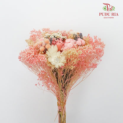 Dry Bouquet - Soft Pink - Pudu Ria Florist Southern