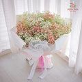 Baby Breath White/Pink Bouquet
