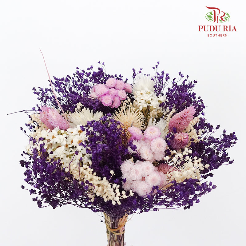 Dry Bouquet - Dark Purple - Pudu Ria Florist Southern