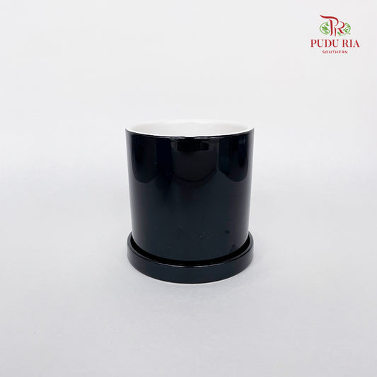 Ceramic Black Pot 8106-2B