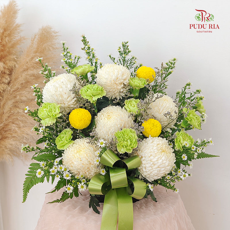 Condolence Flower Arrangement Without Stand #33