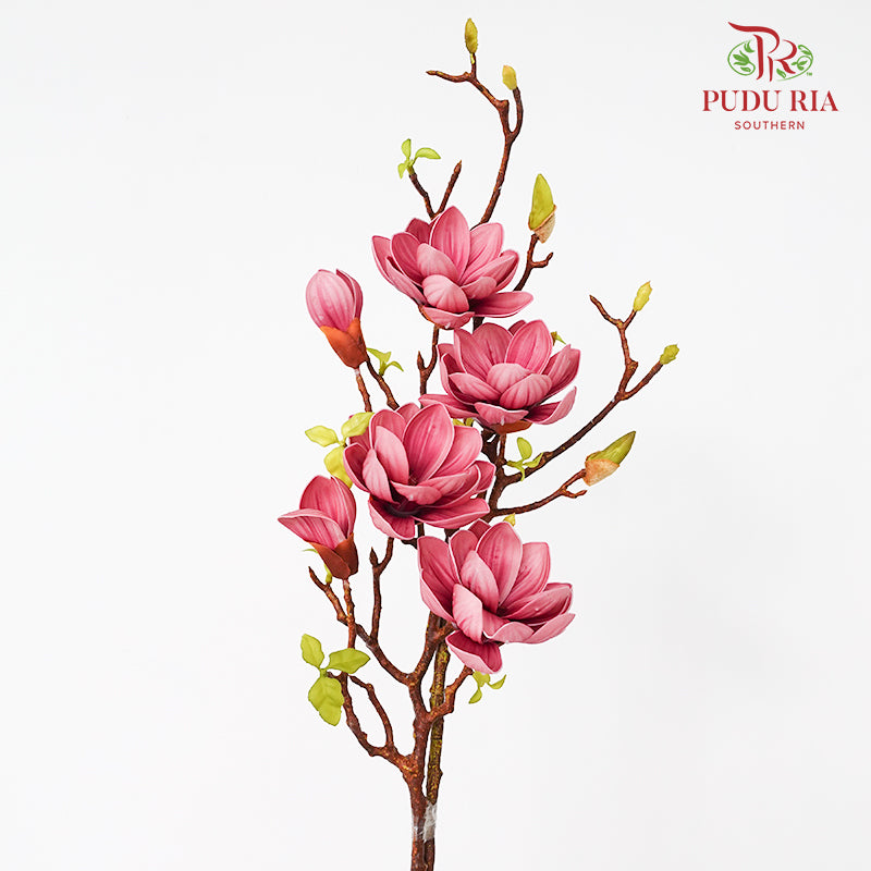 CNY Artificial Magnolia Spray 79cm - Pink (2 Stems)