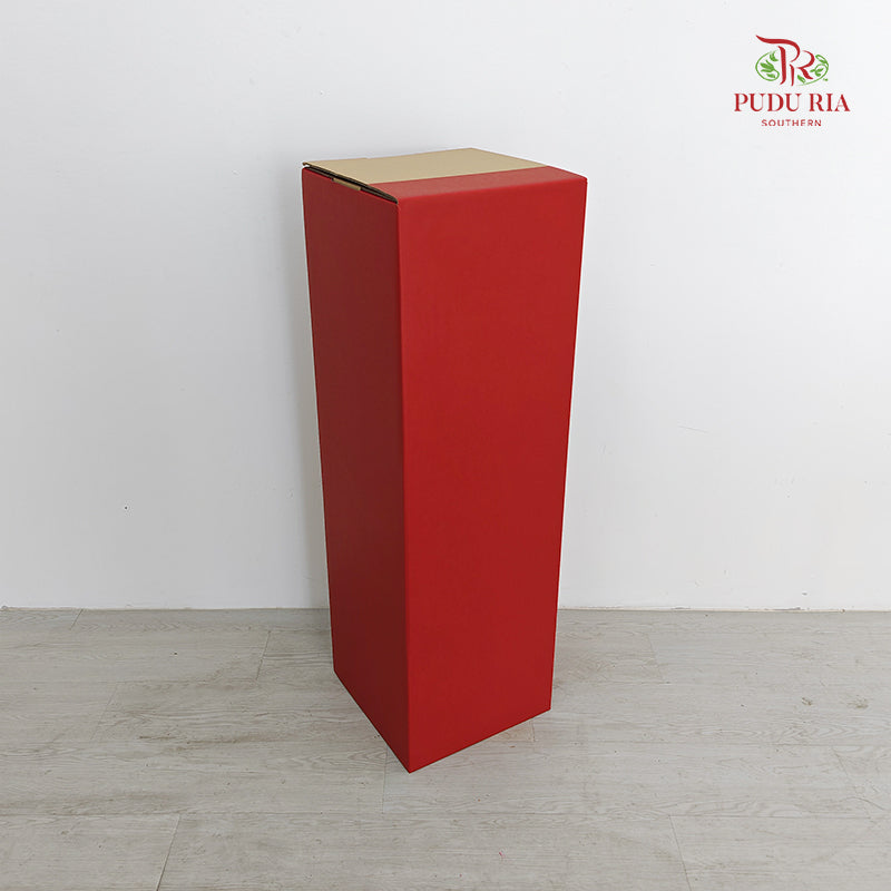 Paper Box Stand Foldable - Red